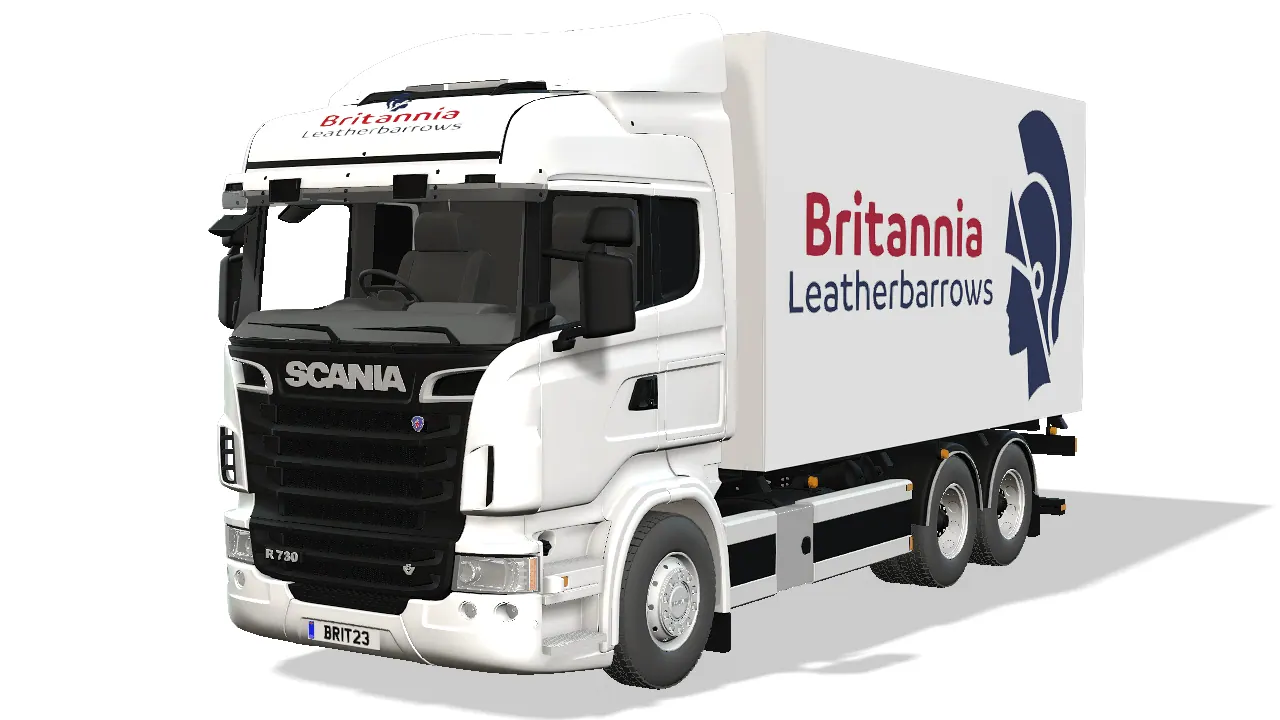 A Britannia Leatherbarrows removal lorry